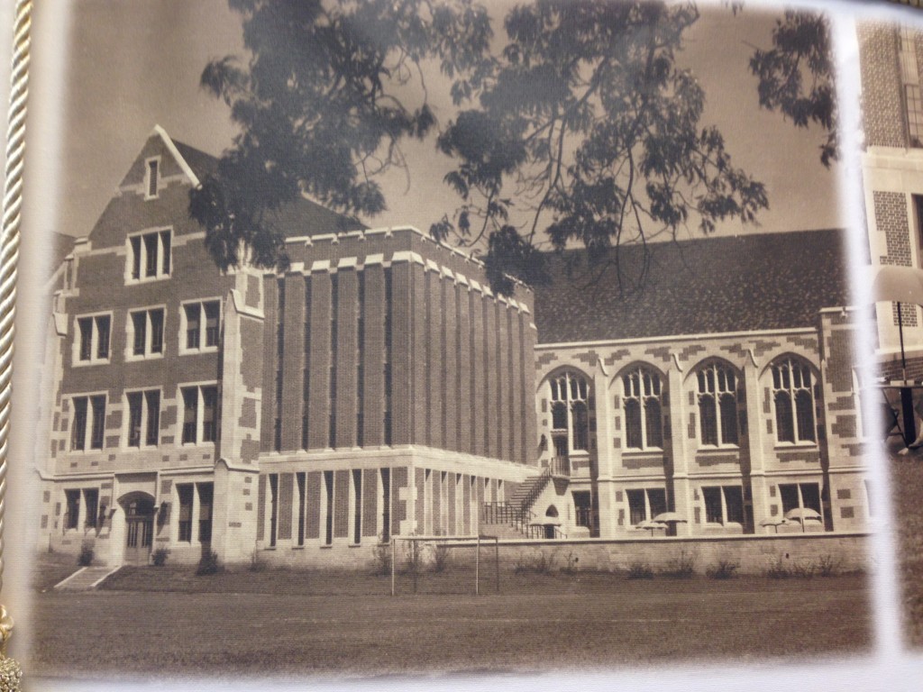 Original building, built in 1936 before courtyard was added and stacks were extended.