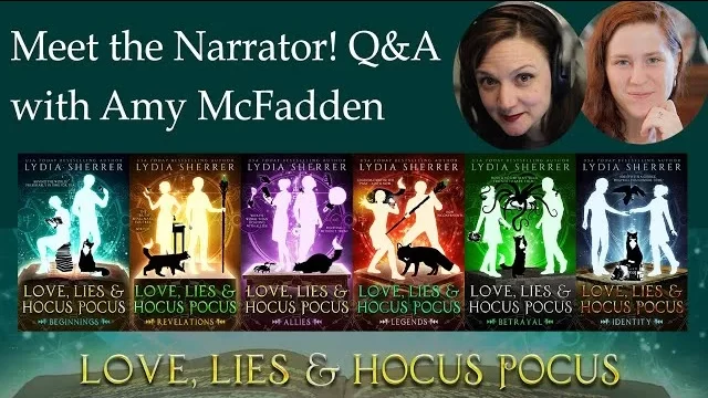 Clickable Video for a meet the narrator Q&A with Amy McFadden